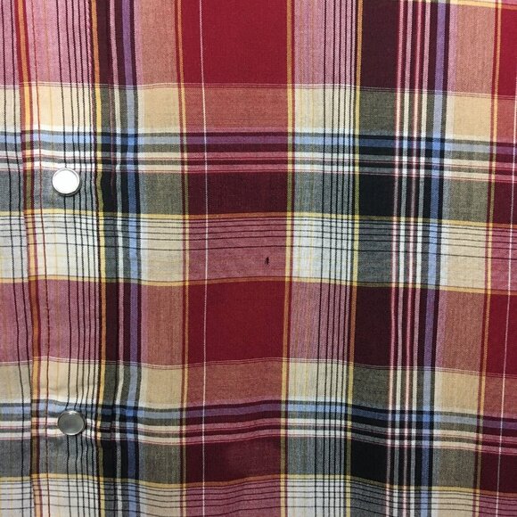 Plains Mens Western Pearl Snap Shirt size 2XL Long Sleeve Button Up BIG MAN - Picture 10 of 11